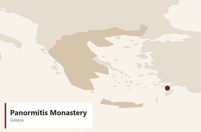 Panormitis Monastery - location map