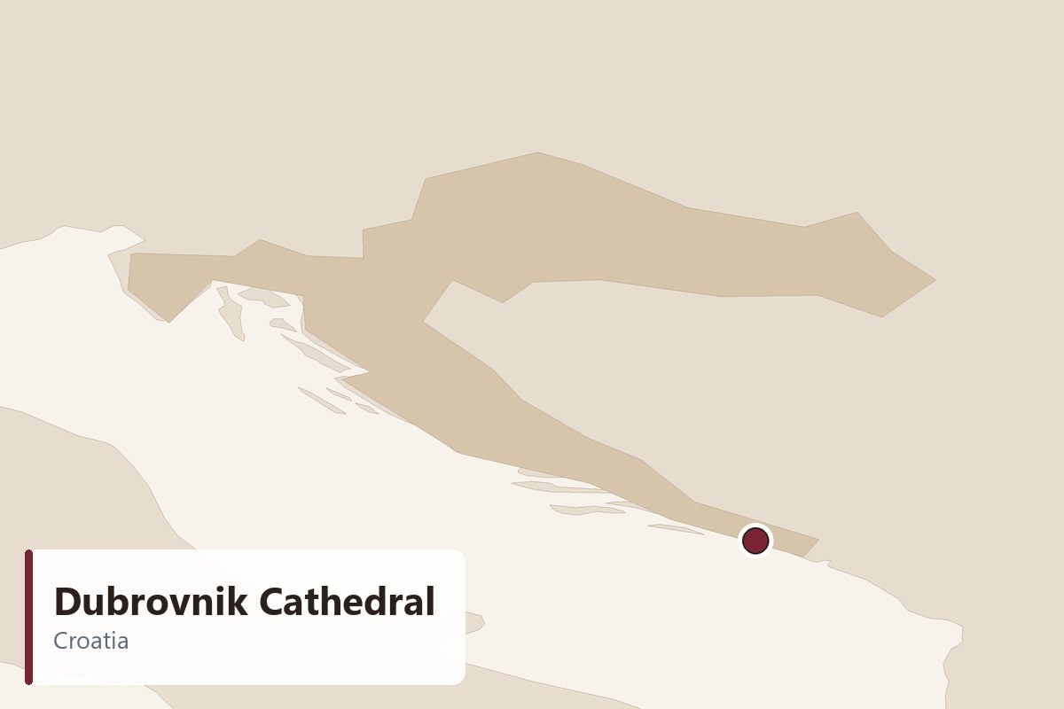 Dubrovnik Cathedral - location map
