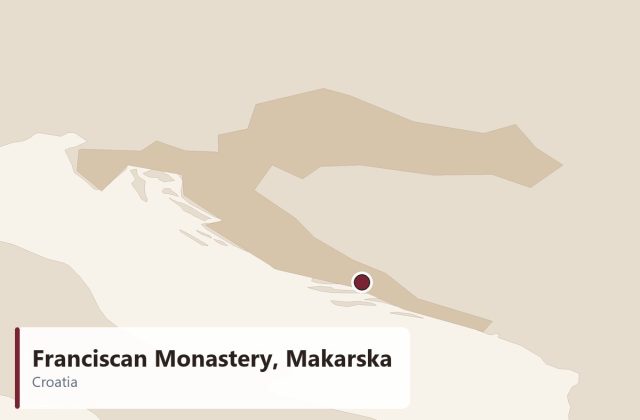 Franciscan Monastery, Makarska - location map
