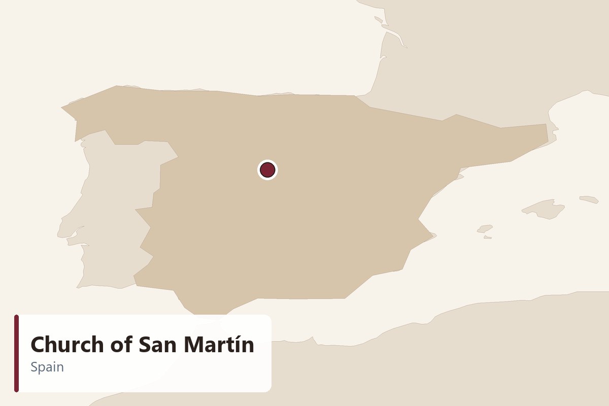 Church of San Martín - location map